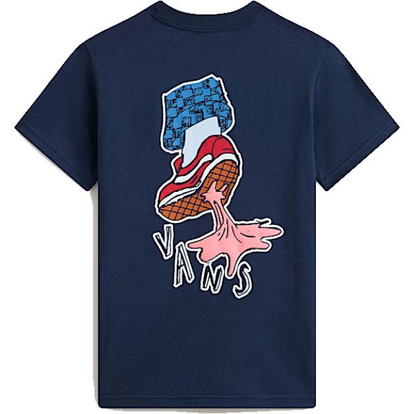Triko Vans Gum Sole S/S Kids - Modrá - 5