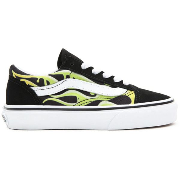 Boty Vans Old Skool (Slime Flame) Kids - Černá - Us5K