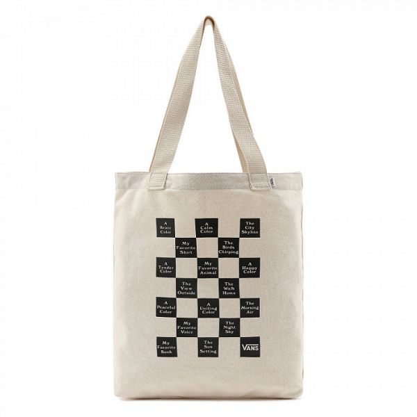 Taška Vans Checkerboard Day 21 Wms - Béžová - Univerzální