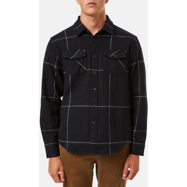 Košile Katin Usa Monty Flannel - Černá - M