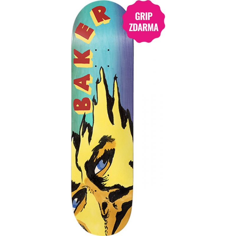 SK8 DESKA BAKER RZ Dripping - žlutá - 8.38