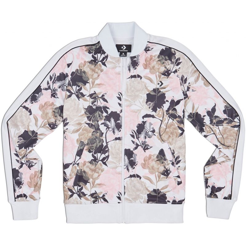 Converse linear floral track - bílá - L