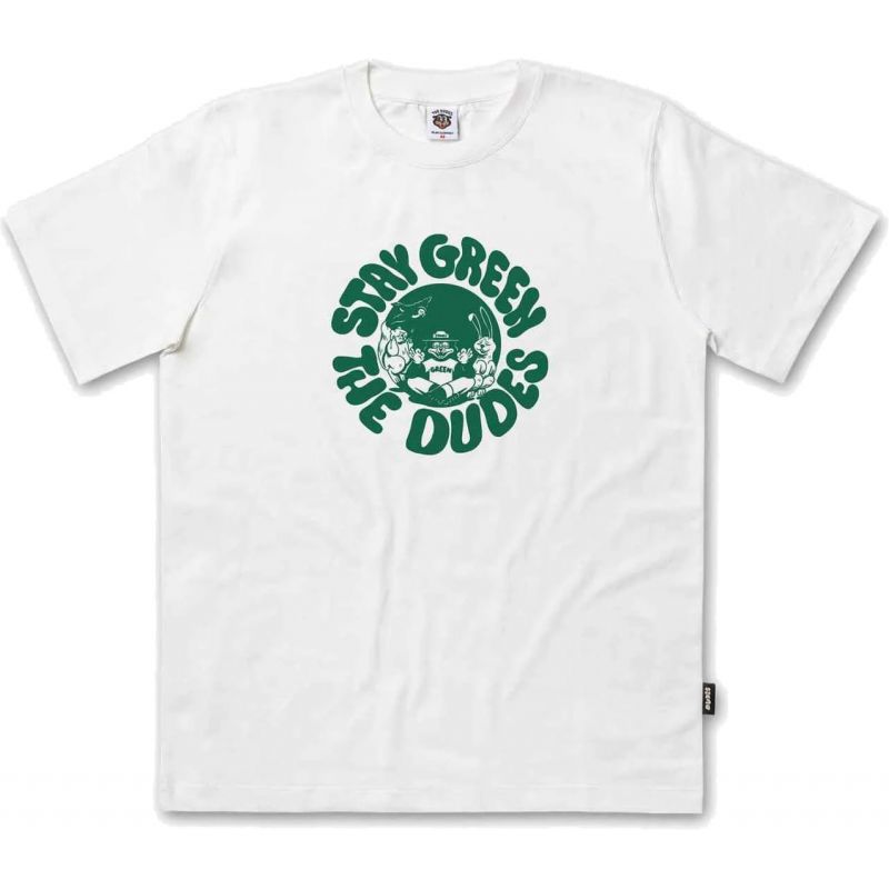 Fotografie TRIKO THE DUDES Stay Green - bílá - M