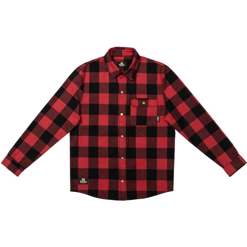 KOŠILE THE DUDES Los Dudes Chuck Flannel - červená - XXL