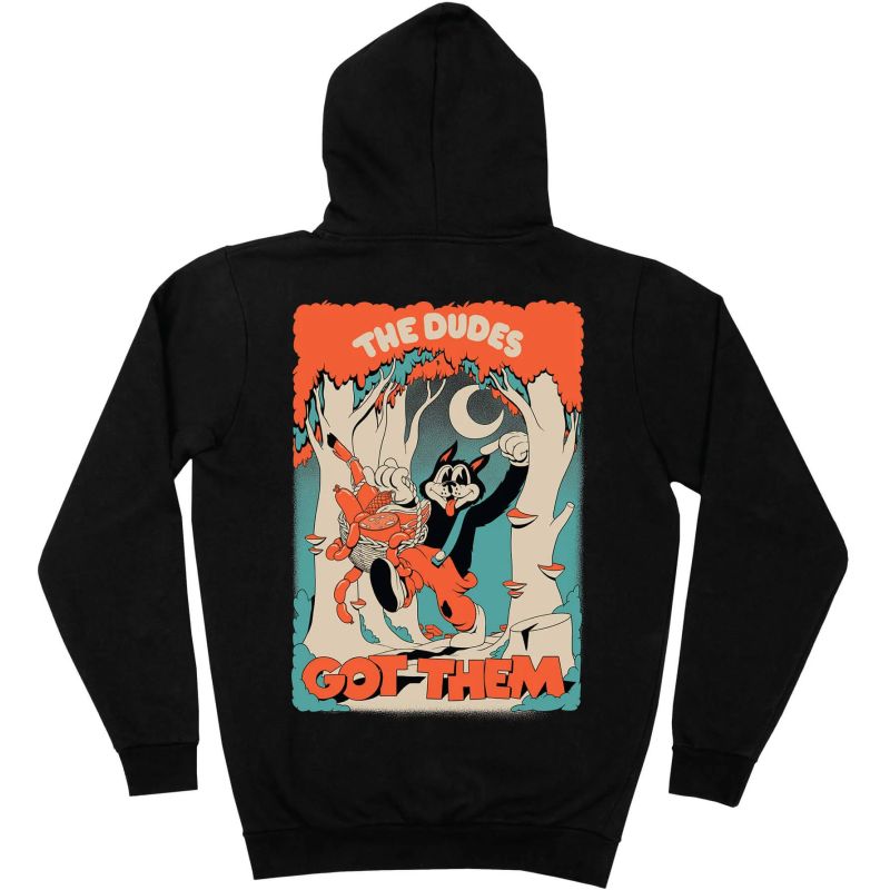 MIKINA THE DUDES Big Bad Wolf Hoody - černá - M