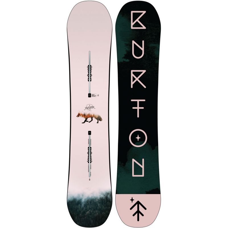 SNOWBOARD BURTON DEJA VU FLYING V WMS - bílá - 140