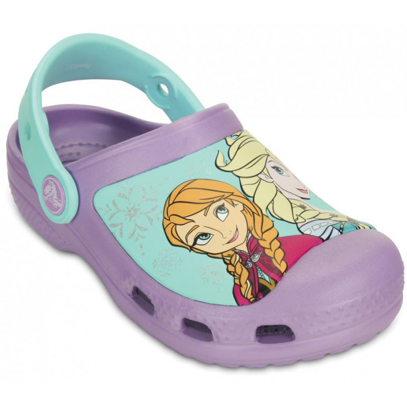 ŽABKY CROCS CREATIVE FROZEN KIDS - levandulová - US J1
