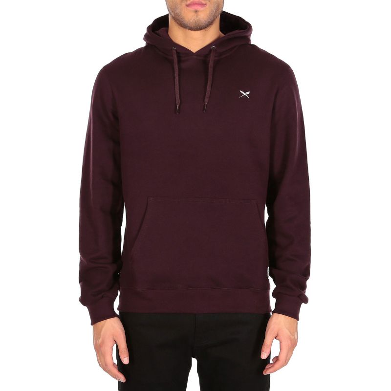 Fotografie MIKINA IRIEDAILY Mini Flag 2 Hoody - vínová - M