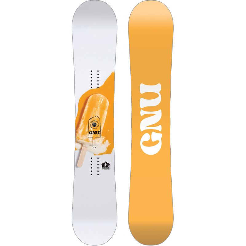 SNOWBOARD GNU B NICE WMS - bílá - 145