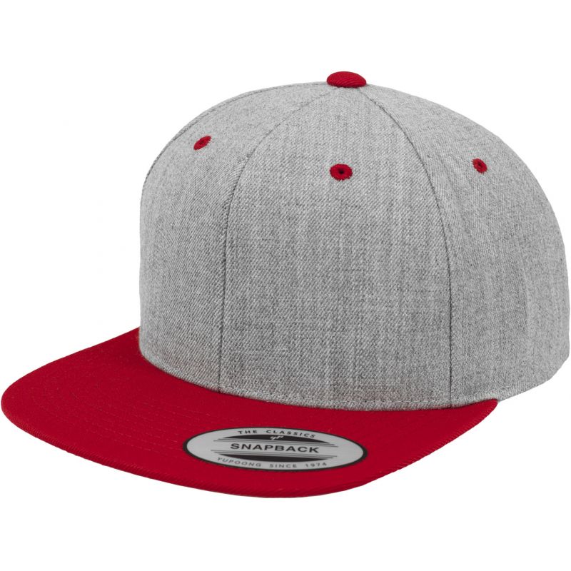 KŠILTOVKA URBAN CLASSICS Classic Snapbac - šedá - 316741