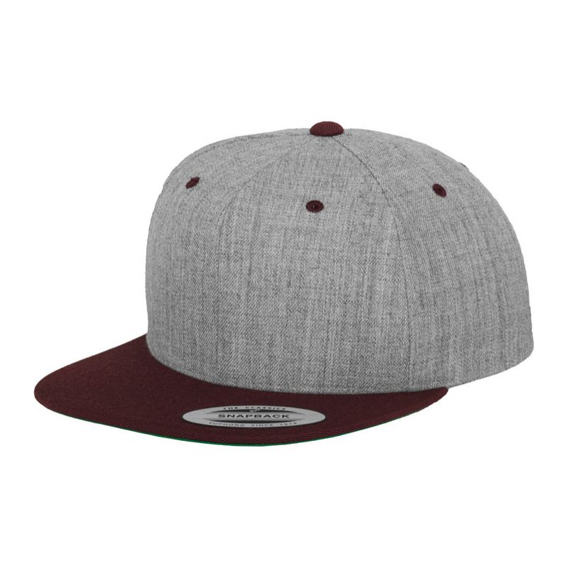 KŠILTOVKA URBAN CLASSICS Classic Snapbac - šedá - 316743