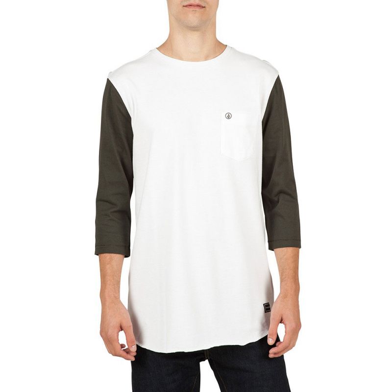TRIKO VOLCOM DREXLER CREW - bílá - L
