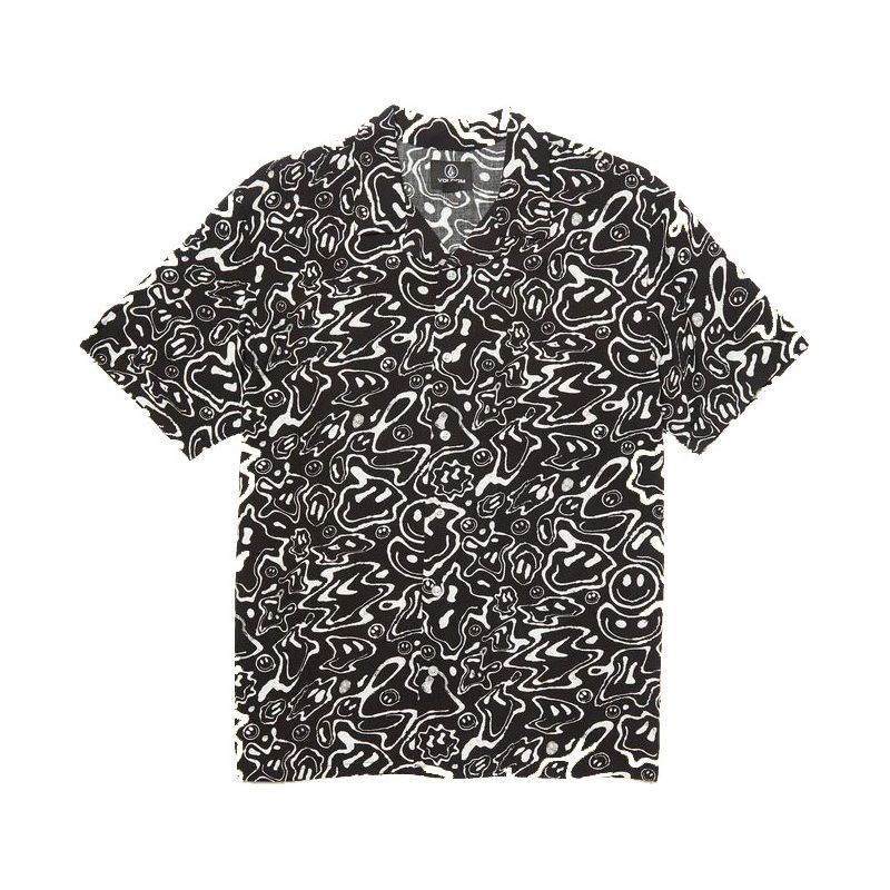 KOŠILE VOLCOM Filip Rygalski S/S - černá - XL