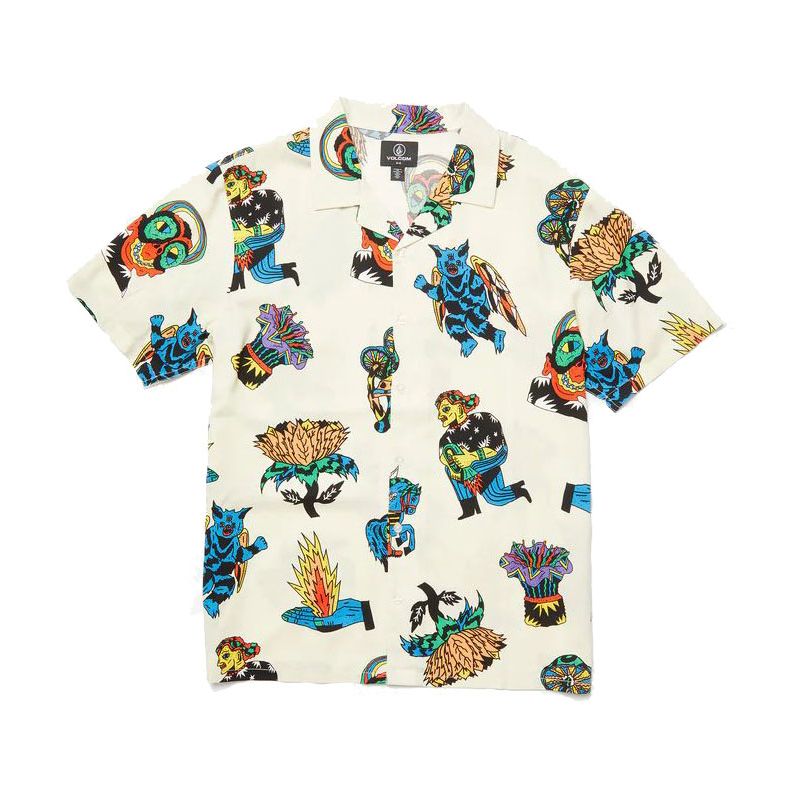 KOŠILE VOLCOM Bob Mollema S/S - béžová - L