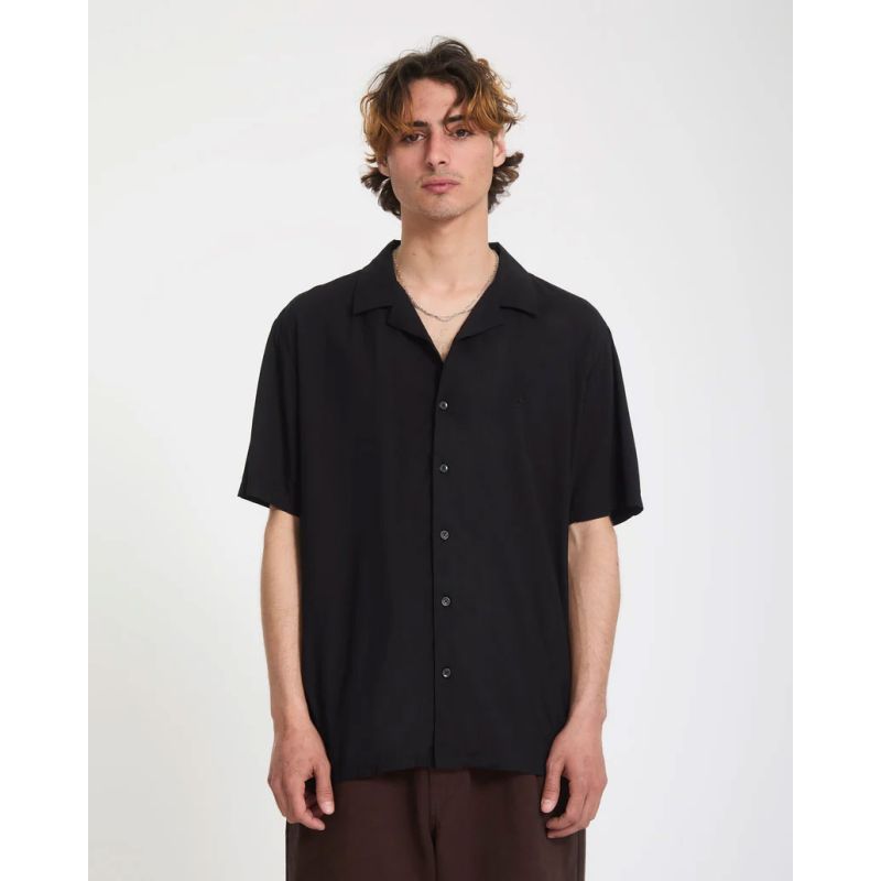 KOŠILE VOLCOM Single Stone S/S - černá - L