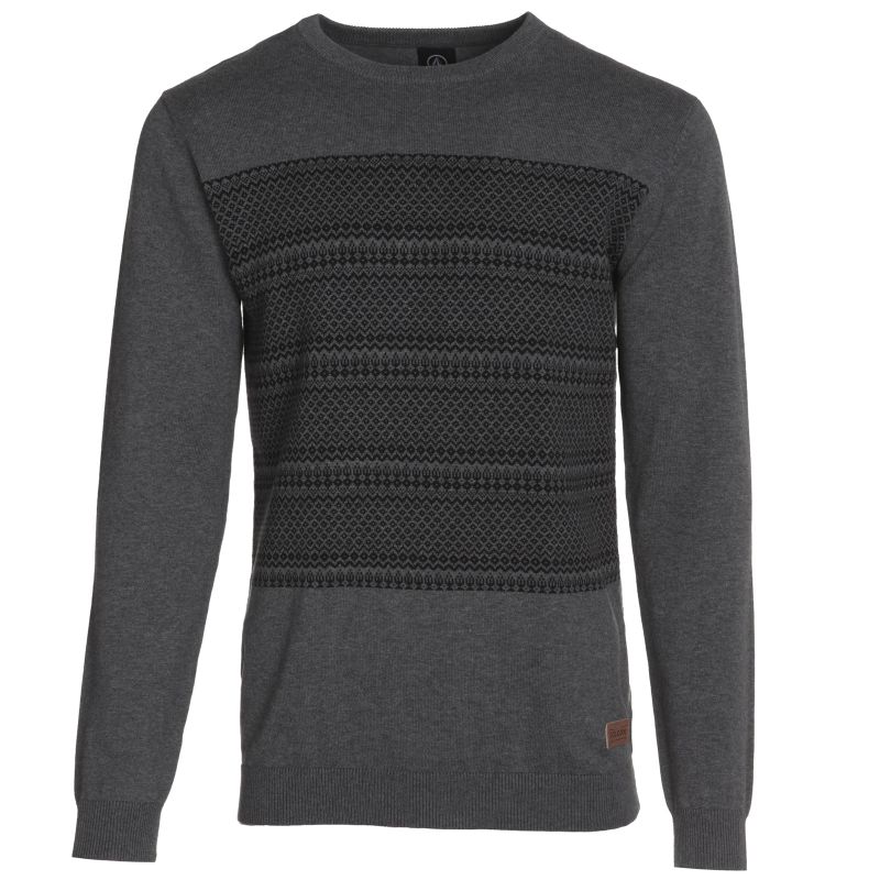 SVETR VOLCOM WATSON CREW - šedá - L