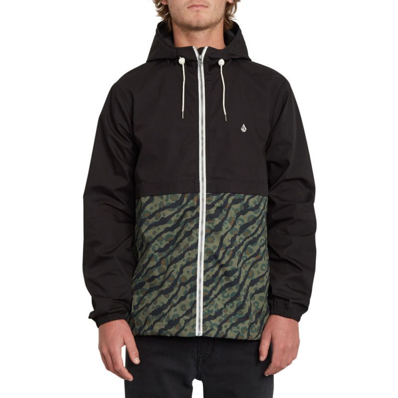 BUNDA VOLCOM Howard Hooded - černá - L