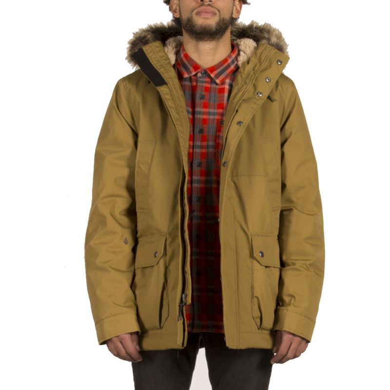 BUNDA VOLCOM LIDWARD PARKA - béžová - L