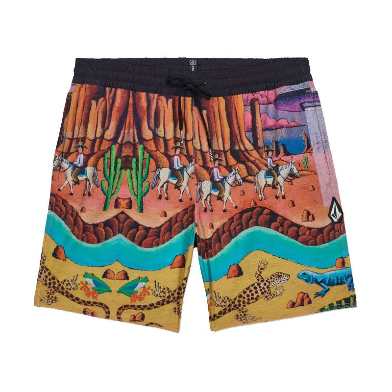 PLAVKY VOLCOM Fa Mickey Mason 17 - žlutá - S