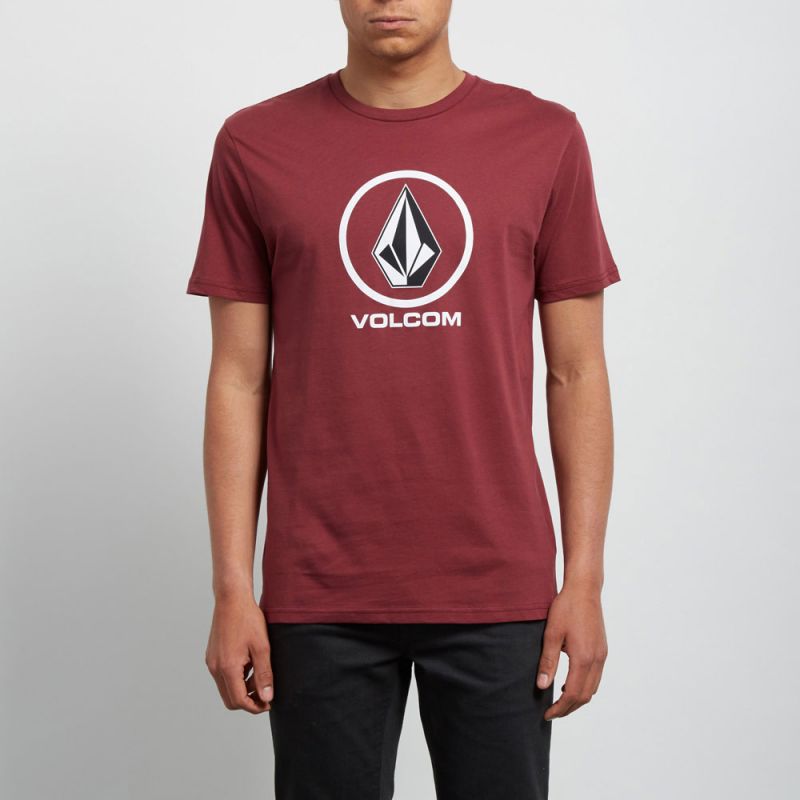 Volcom crisp bsc - červená - S