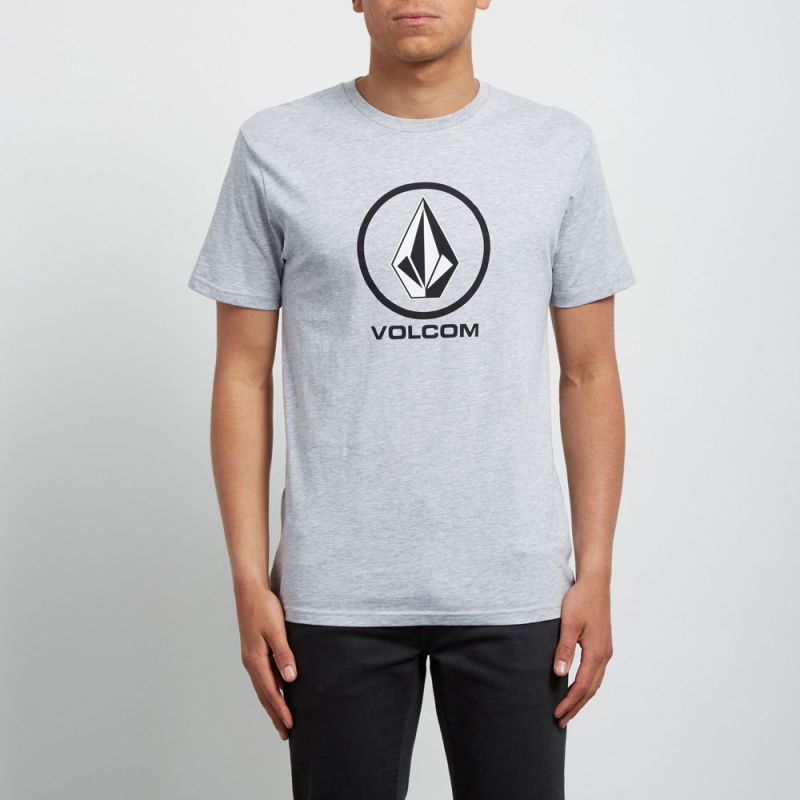 TRIKO VOLCOM Crisp Bsc S/S - šedá - L