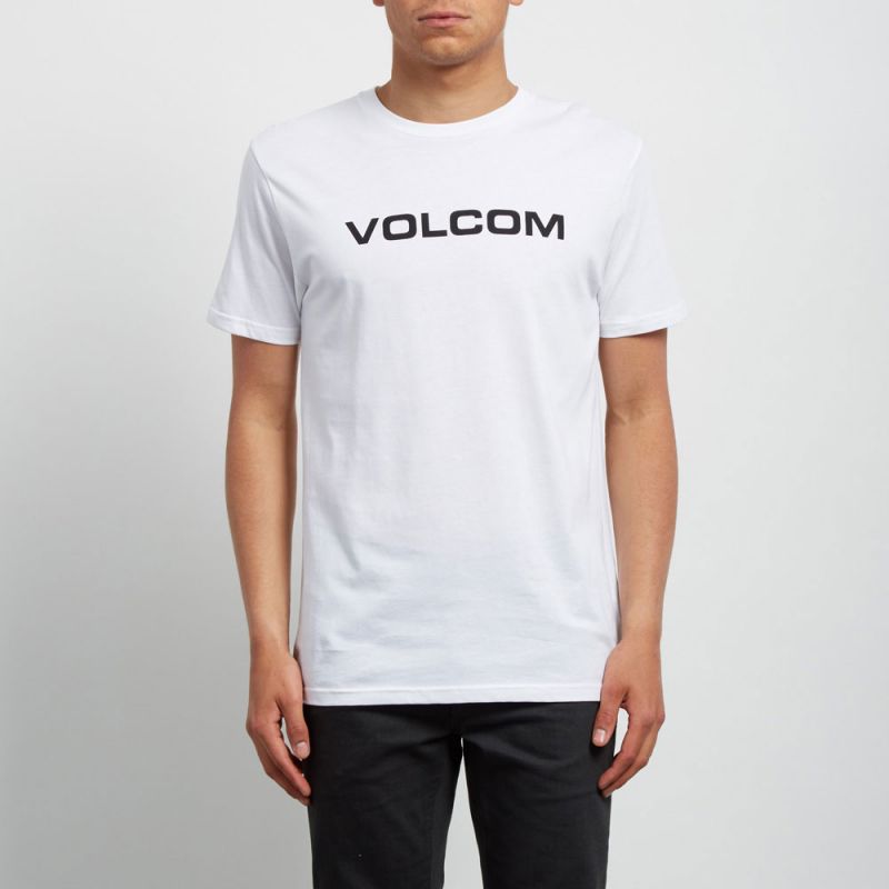 TRIKO VOLCOM Crisp Euro Bsc S/S - bílá - L
