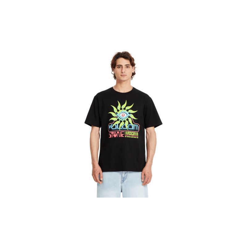 TRIKO VOLCOM Realityfab Bsc S/S - černá - L