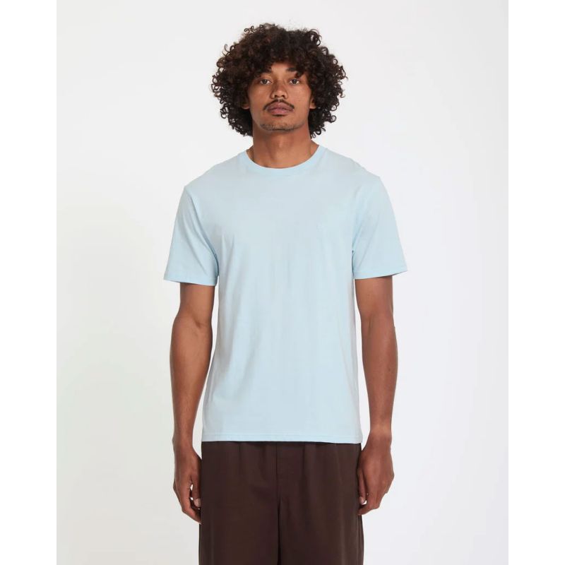 TRIKO VOLCOM Stone Blanks Bsc S/S - modrá - L
