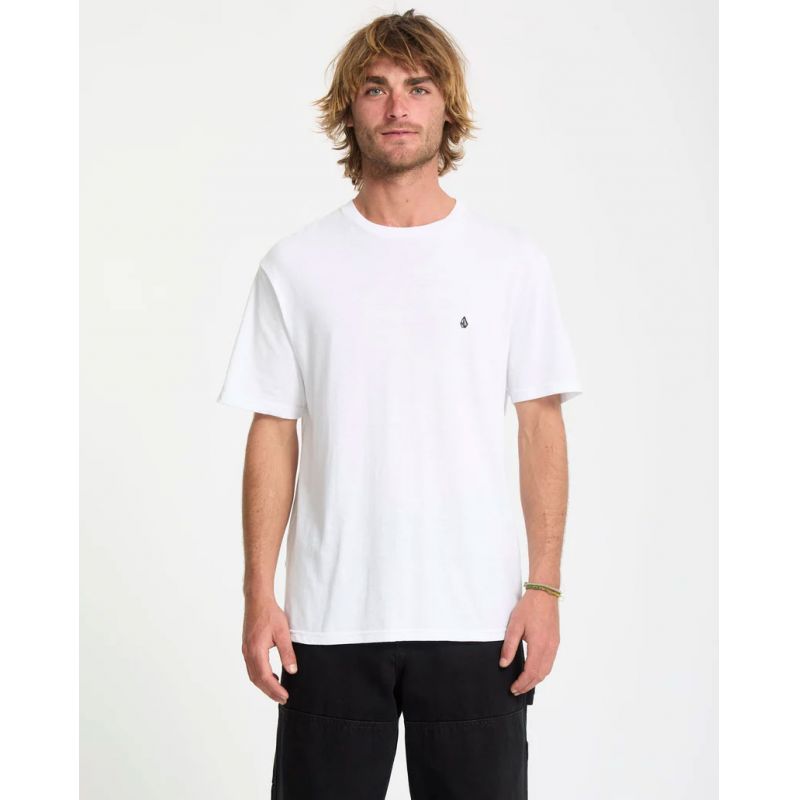 TRIKO VOLCOM Stone Blanks Bsc S/S - bílá - XXL - 583189