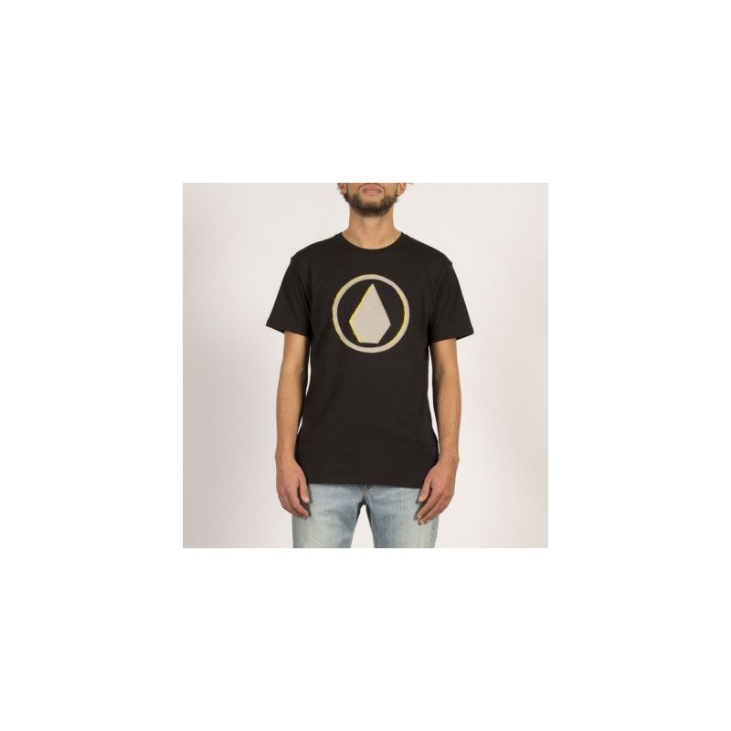 TRIKO VOLCOM BURNT BSC S/S - černá - L