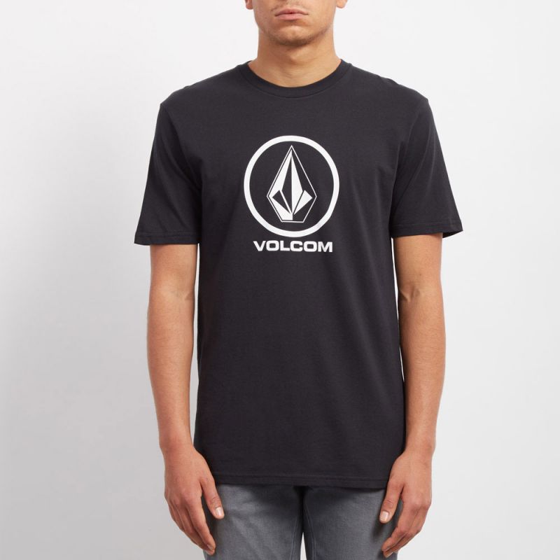 TRIKO VOLCOM Crisp Stone Bsc S/S - černá - L