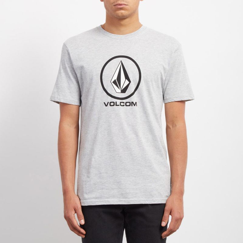 TRIKO VOLCOM Crisp Stone Bsc S/S - šedá - L