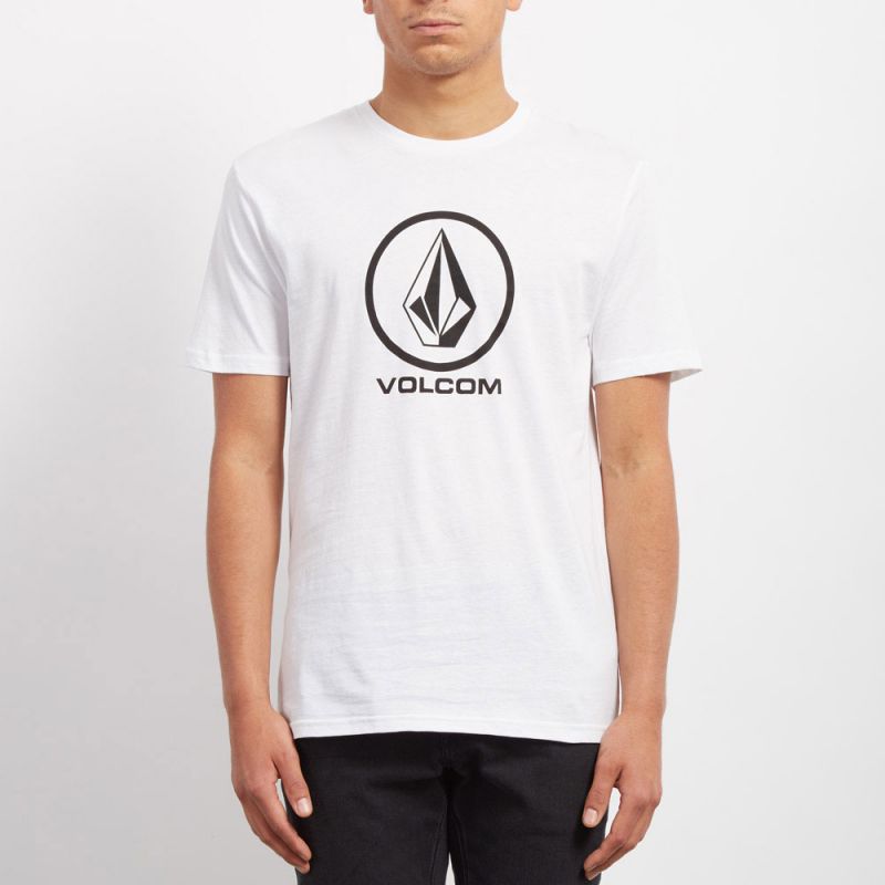 TRIKO VOLCOM Crisp Stone Bsc S/S - bílá - M