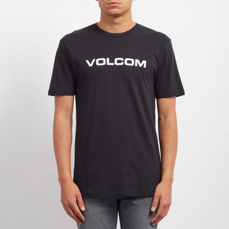 TRIKO VOLCOM Crisp Euro Bsc S/S - černá - L