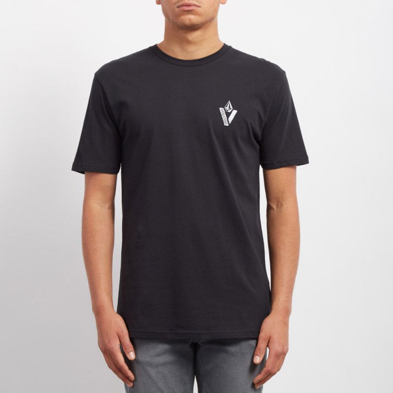 TRIKO VOLCOM Cut Out Bsc S/S - černá - M