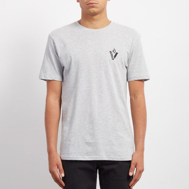 TRIKO VOLCOM Cut Out Bsc S/S - šedá - M