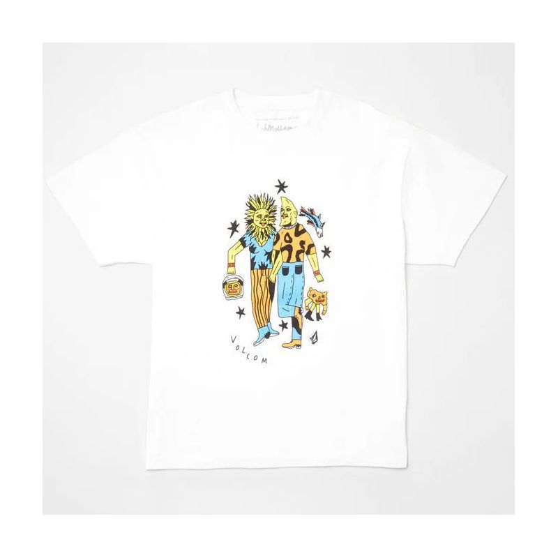 TRIKO VOLCOM Bob Mollema 3 S/S - bílá - L
