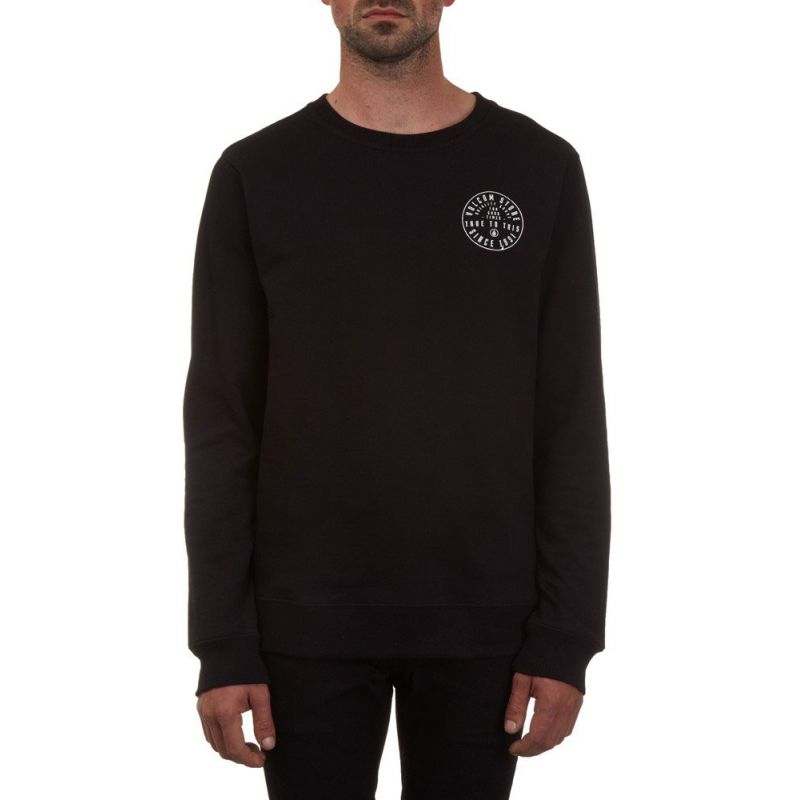 MIKINA VOLCOM APERTURE CREW - černá - L