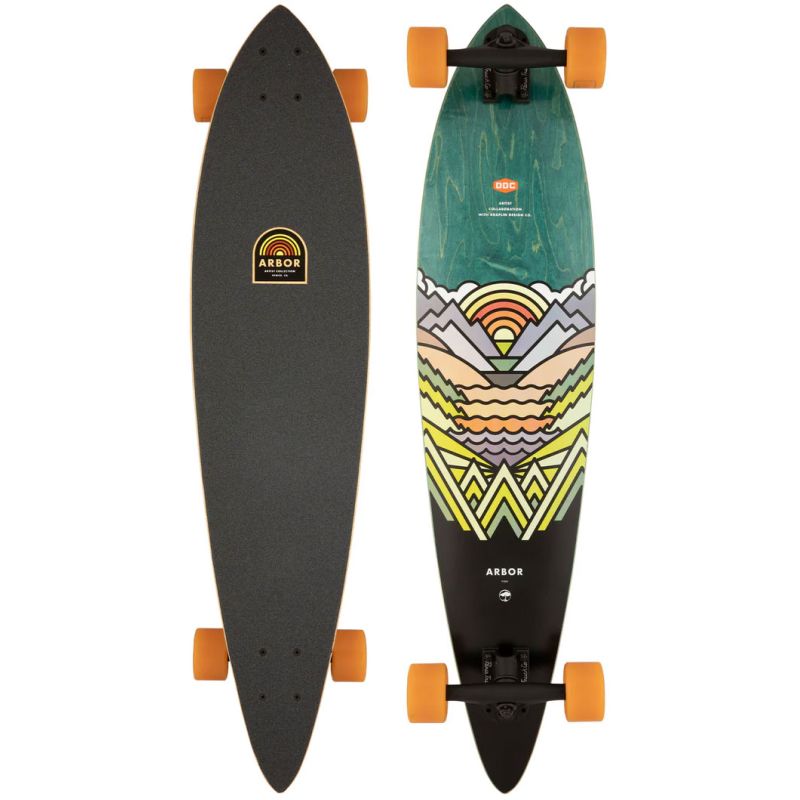 LONGBOARD ARBOR Artist Fish - černá - 37 - 584987