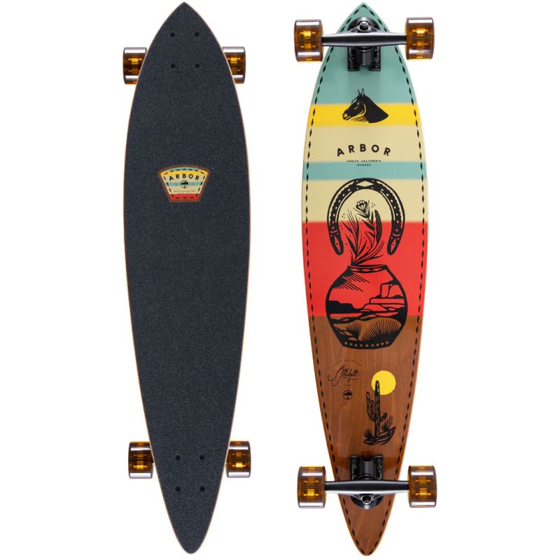 LONGBOARD ARBOR Jess Mudgett Fish - červená - 37
