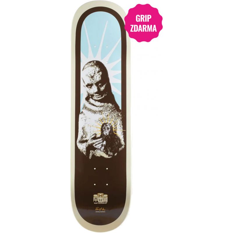 SK8 DESKA ALIEN Sammy Montano Piety - hnědá - 8.25