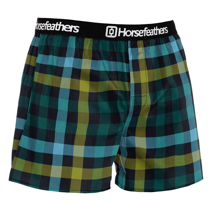 TRENKY HORSEFEATHERS CLAY BOXER - modrá - L