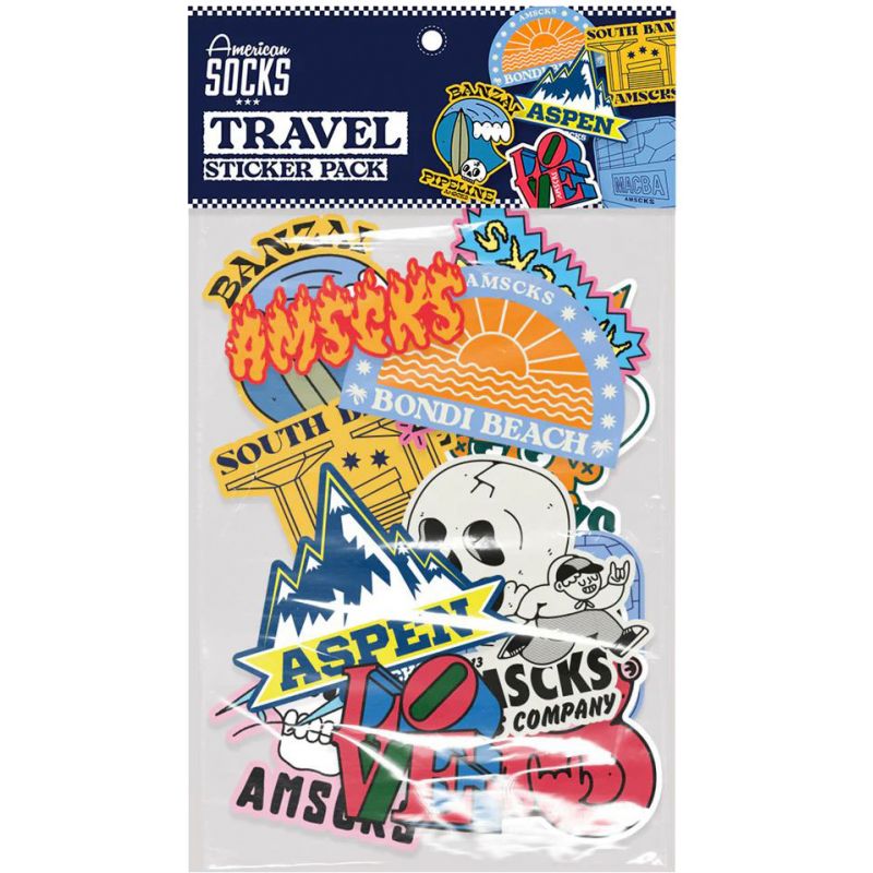 SAMOLEPKY AMERICAN SOCKS Travel Pack - žlutá