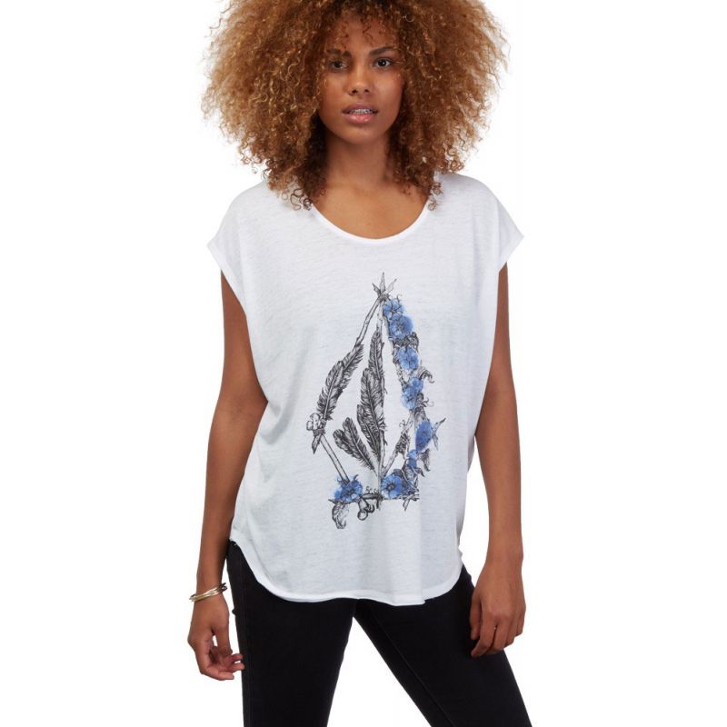 TRIKO VOLCOM PONY GOLD WMS - bílá - M