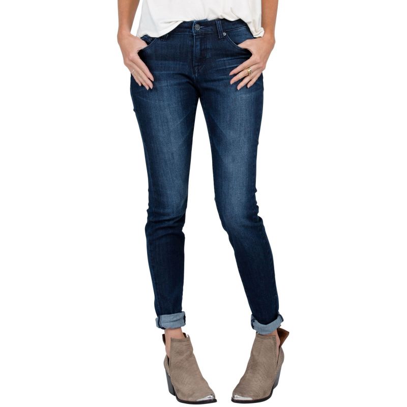 KALHOTY VOLCOM SUPER STONED SKINNY WMS - tmavě modrá - 3