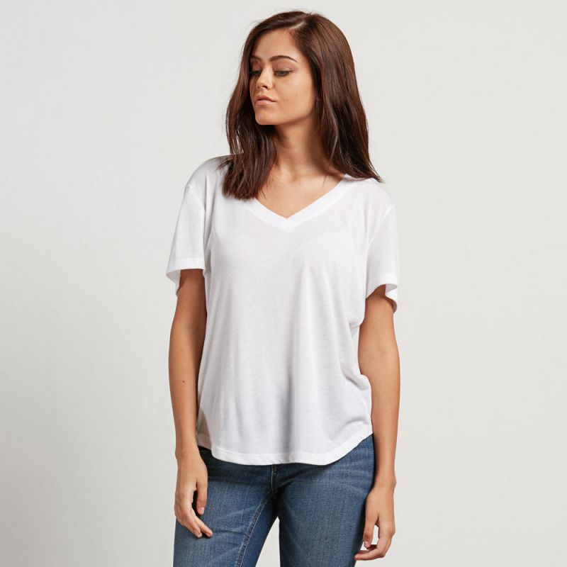 TRIKO VOLCOM Volneck S/S WMS - bílá - L