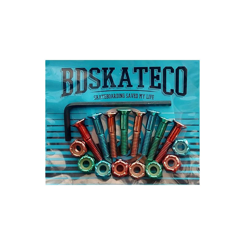 Fotografie SK8 ŠROUBKY BDSKATECO Four Color - zelená - 1