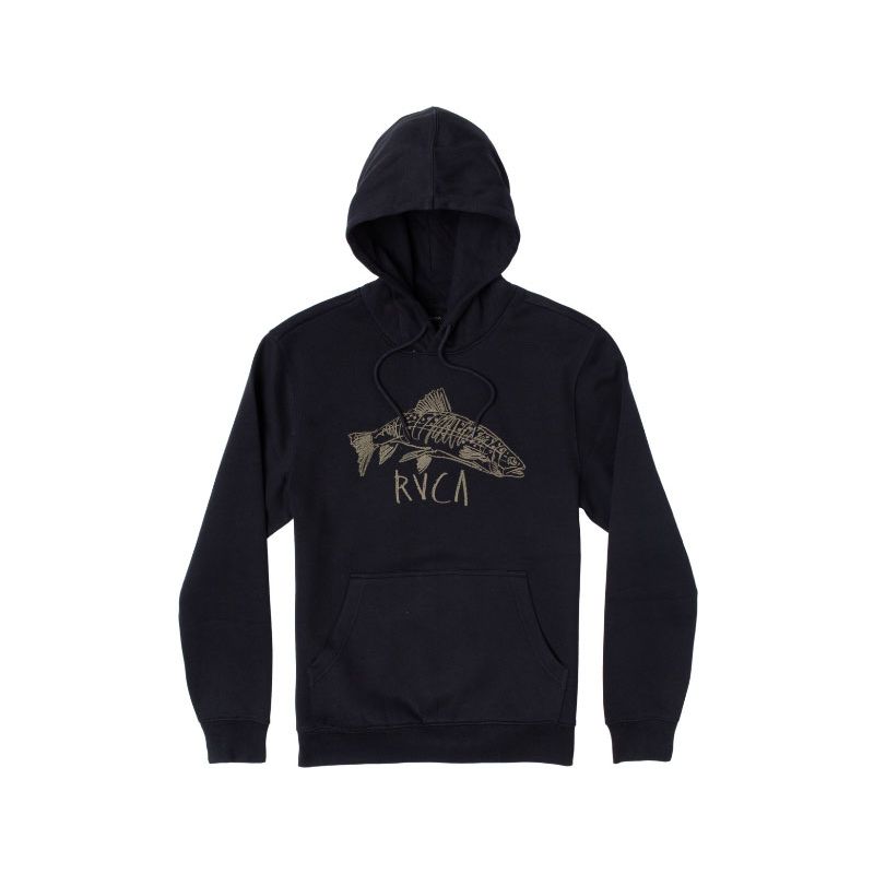 MIKINA RVCA DOWNSTREAM HOODIE - černá - M