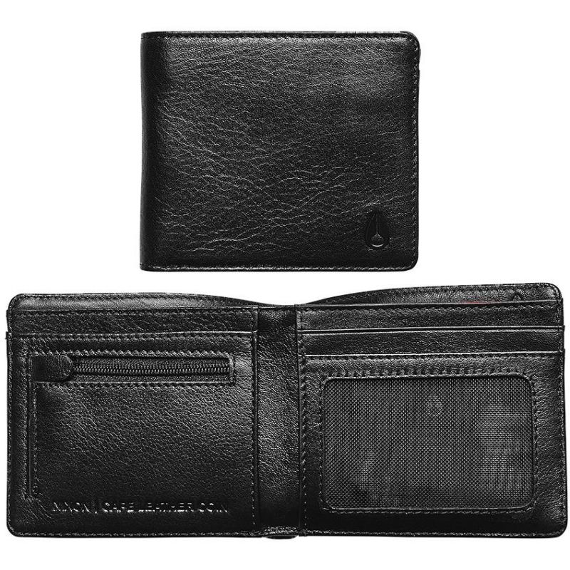 PENĚŽENKA NIXON CAPE LEATHER COIN - černá