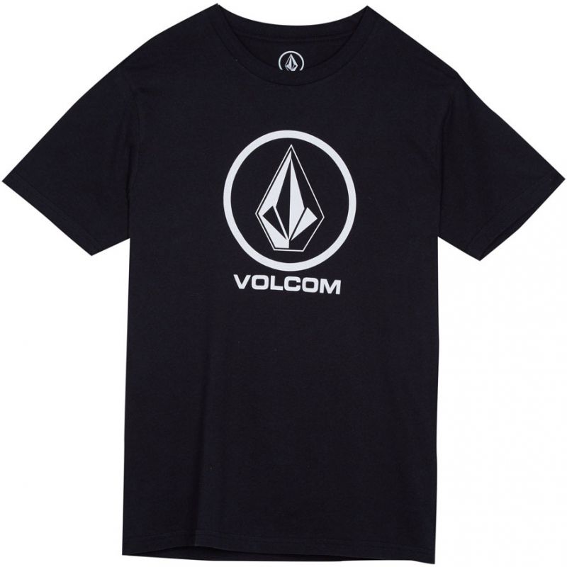 TRIKO VOLCOM Crisp Stone Bsc S/S BOYS - černá - L